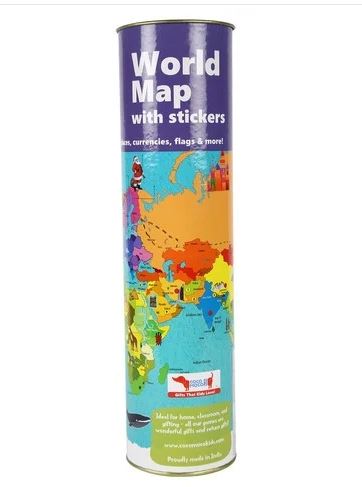 INTERACTIVE WORLD MAP KIT(Sticker)