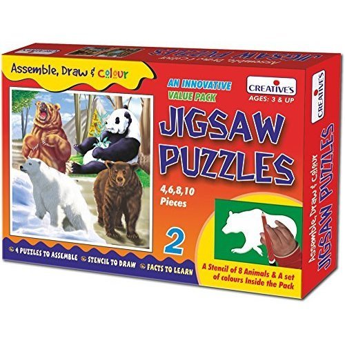 JIGSAW PUZZLES Assemble,Draw & COLOUR (2)