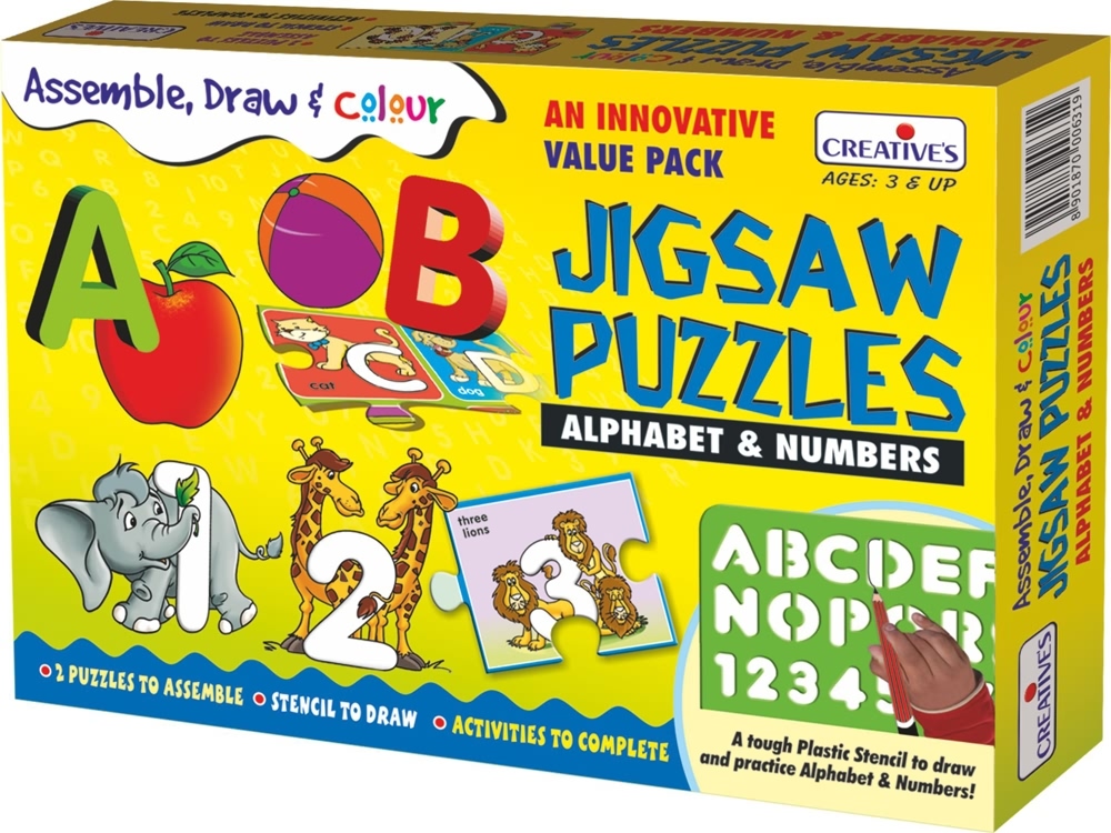 JIGSAW PUZZLES (Alphabet & Numbers)