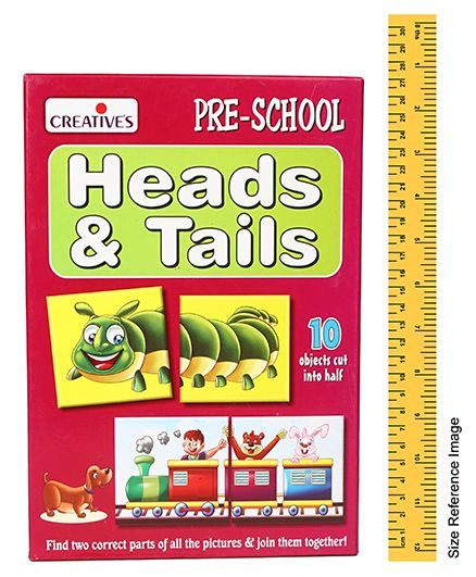 Heads & Tails 10 Objects cut into half (Pre-School)