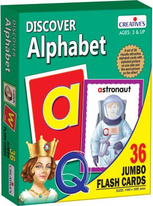 Discover Alphabet: 36 Jumbo Flash Cards (Ages: 3 & Up)