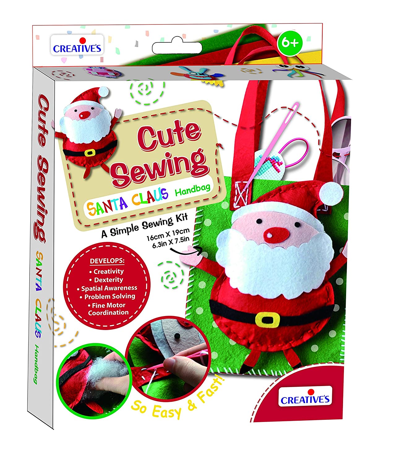 Cute Sewing Santa Claus Handbag: A Simple Sewing Kit it Yourself 