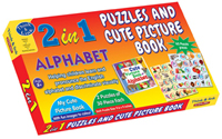 2 in 1 Alphabet (puzzles and cute Picture book)