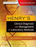 Henry's Clinical Diagnosis and management by Laboratory Methods 23rd Edition