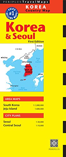 Periplus Country Map: Korea & Seoul