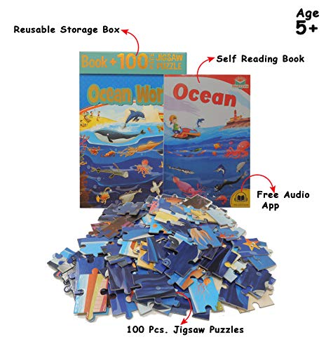 Ocean World: Book + 100 Piece Jigsaw Puzzle