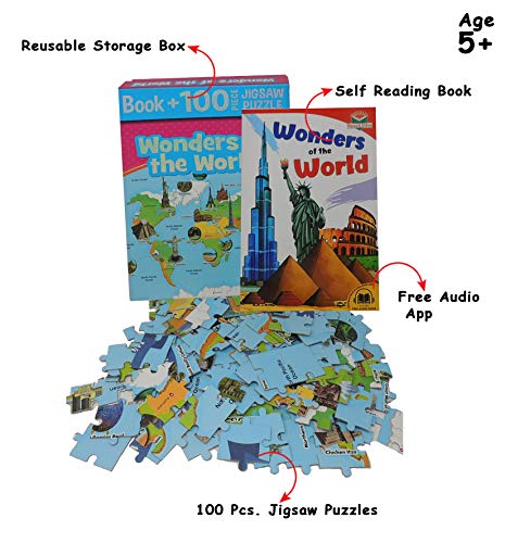 Wonders of the World: Book + 100 Piece Jigsaw Puzzle