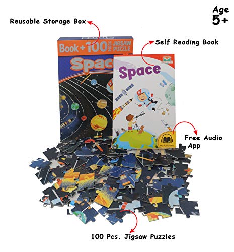 Space: Book + 100 Piece Jigsaw Puzzle