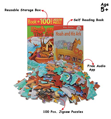 Noah and the Ark: Book + 100 Piece Jigsaw Puzzle