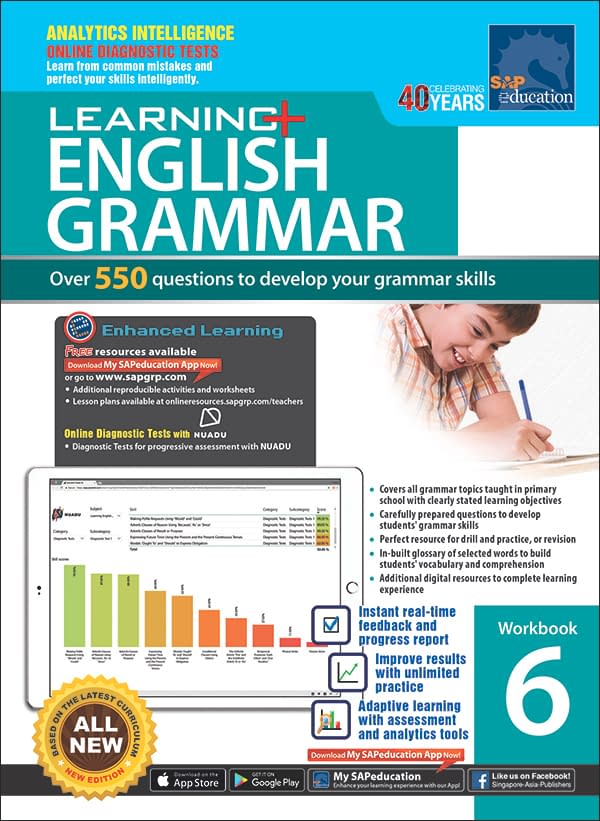 Learning English Grammar Workbook 6