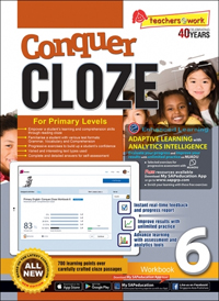 Conquer Cloze for Primary Levels Workbook 6