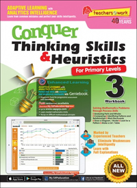Conquer Thinking Skills & Heuristics for Primary Levels 3 workbook 3