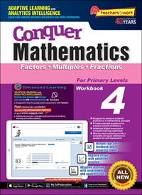 Conquer Mathematics Book 4 Primary Level Mathematics -Factors - Multiples -Fractions