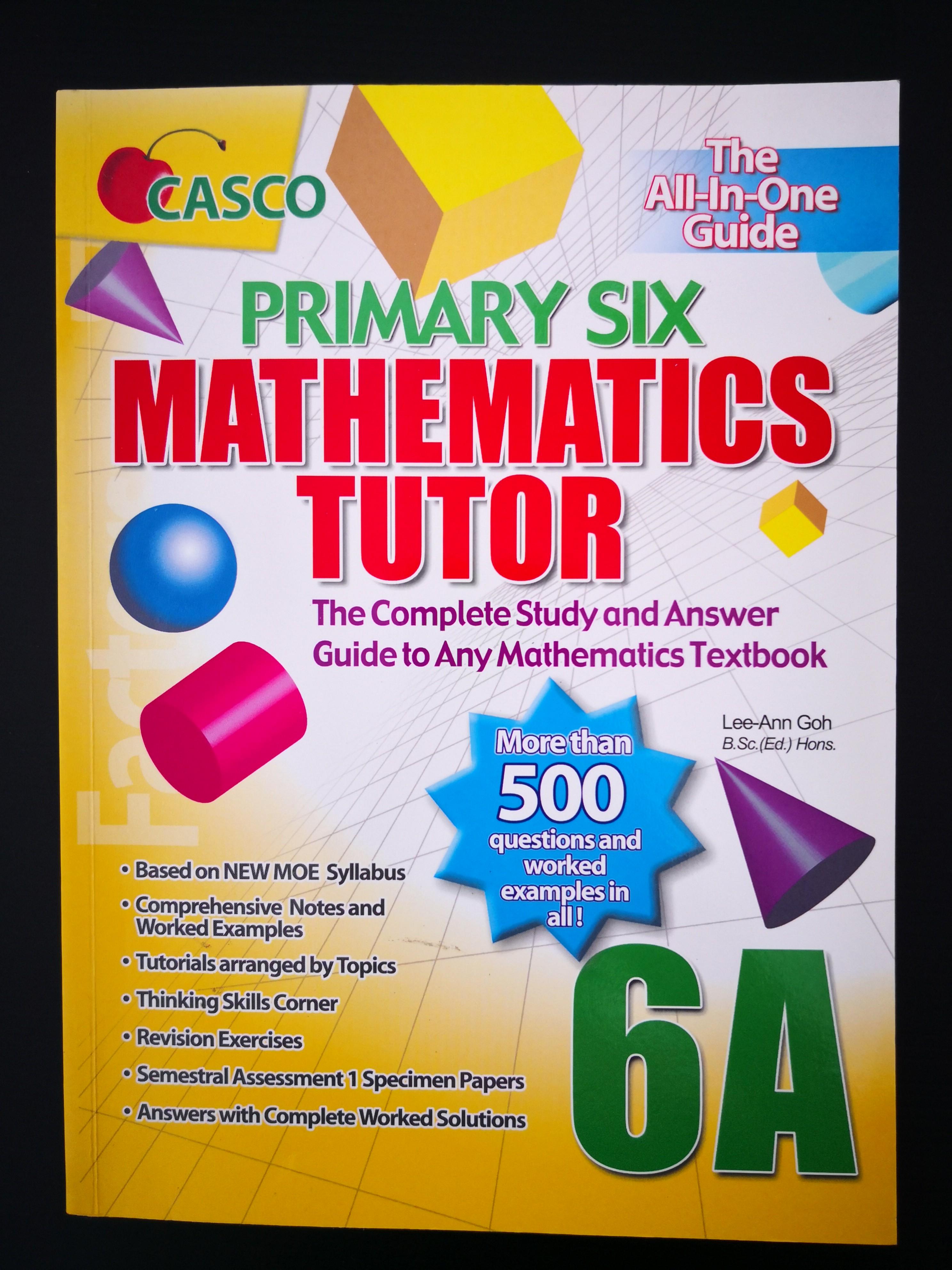 Mathematics Tutor -Primary Six (6A)