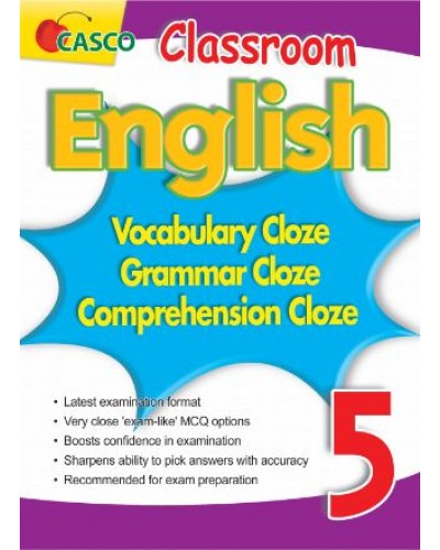 Classroom English Vocab/Grammar/Compre Cloze 5 - NEW