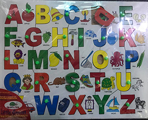 Eng,Alphabet Picture Match Kog (Wooden Toys)